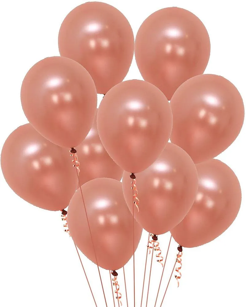 Helium gas Balloons, khrom 10 pcs