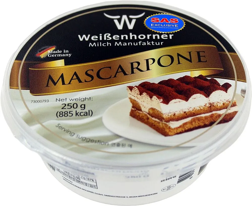 Сыр маскарпоне "WeiBenhorner" 250г