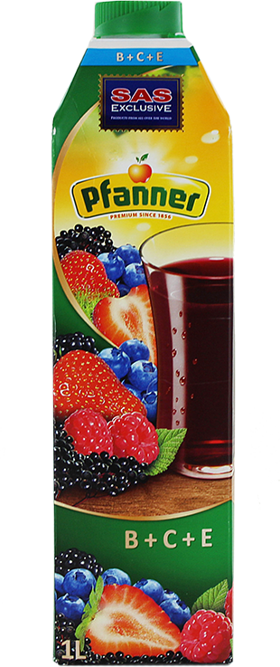 Juice "Pfanner B+C+E" 1l Berries