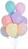 Pastel helium gas balloons 10 pcs