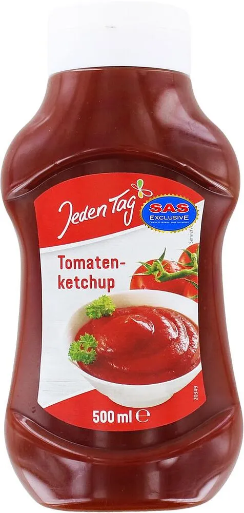 Кетчуп томатный "Jeden Tag" 500г
