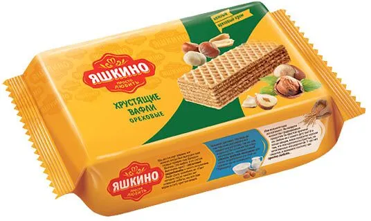 Wafer with nut filling "Yashkino" 200g