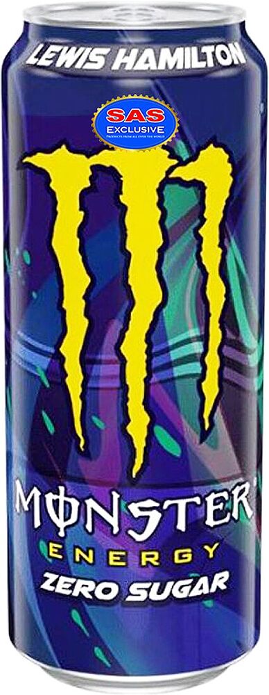 Энергетический газированный напиток "Monster Zero" 0.5л