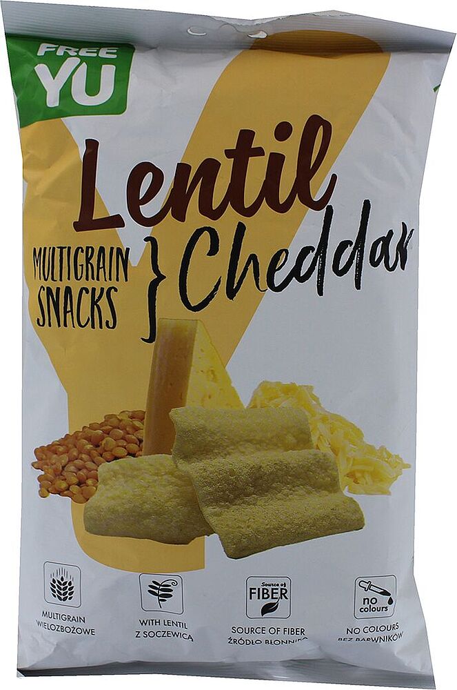 Chips "FreeYu" 70g Lentil & Cheese