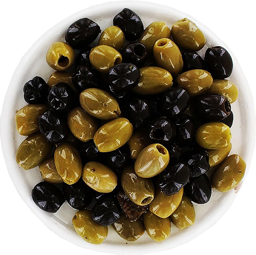 Mixed pitted olives "Renna"  