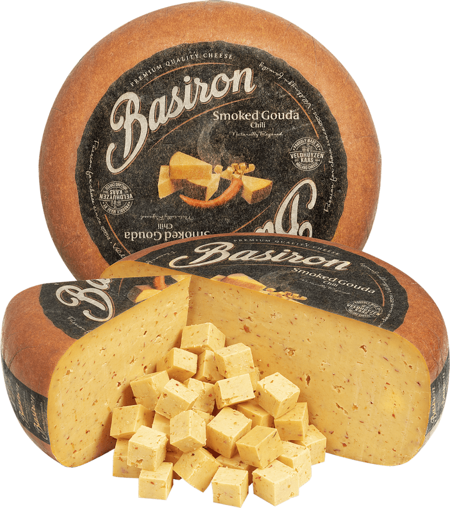 Gouda cheese "Veldhuyzen Basiron Smoked Chili"

