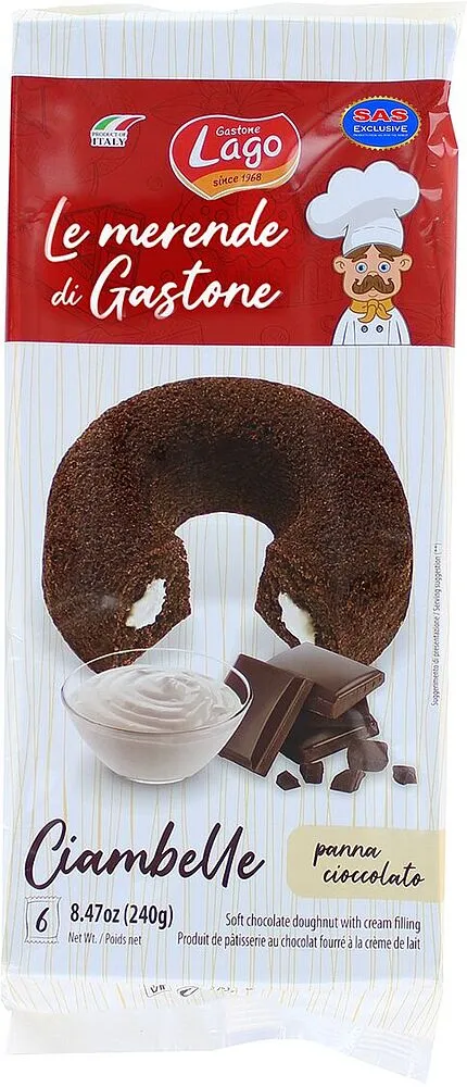 Donut with cream filling "Lago" 240g
