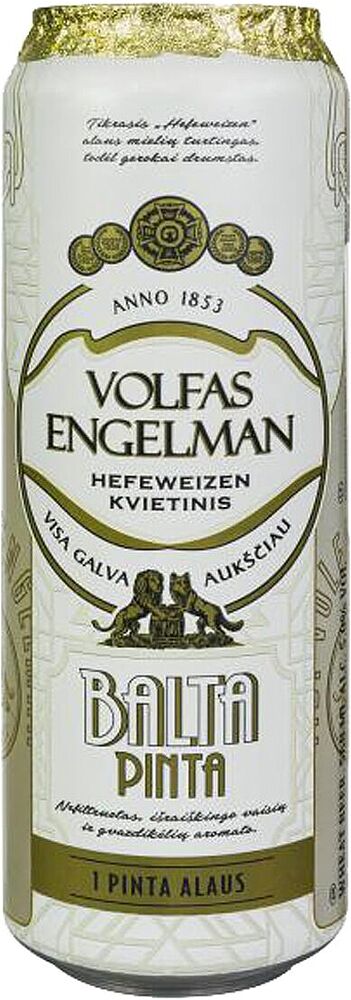 Beer "Volfas Engelman Balta Pinta" 0.568l
