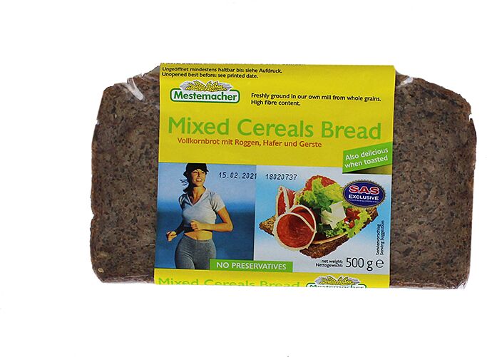 Bread with mixed cereals  "Mestemacher" 500g