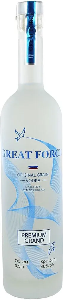 Водка "Great Force Premium Grand" 0.5л
