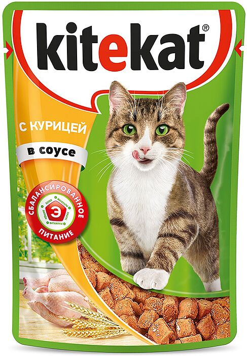 Cat food "Kitekat" 100g chicken sauce