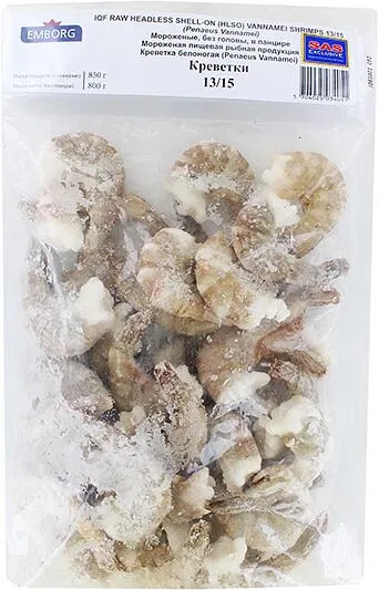 Frozen shrimp "Emborg" 850g