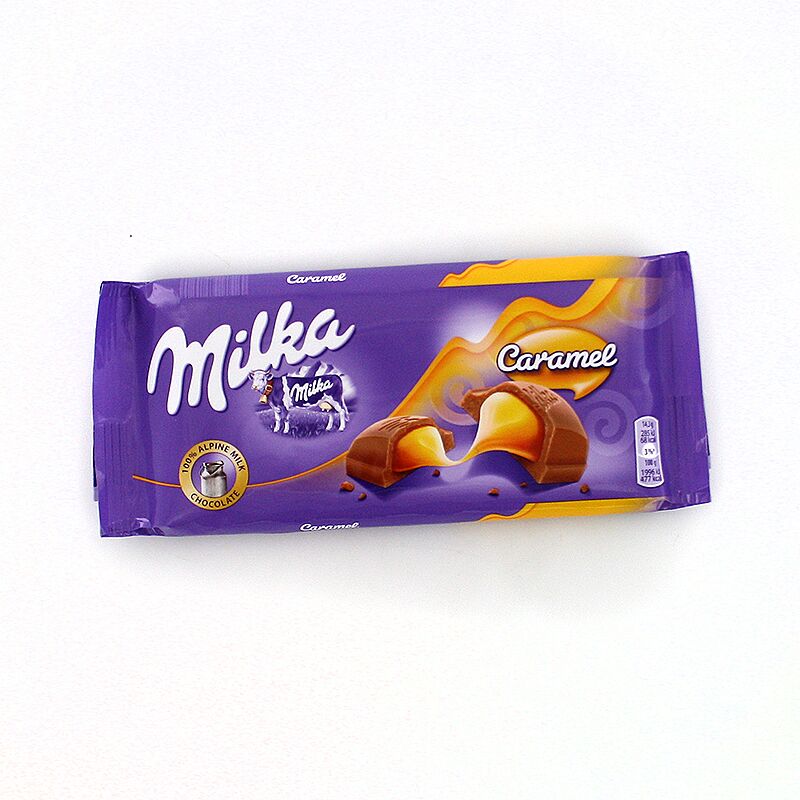 Chocolate bar with caramel filling "Milka Caramel" 100g