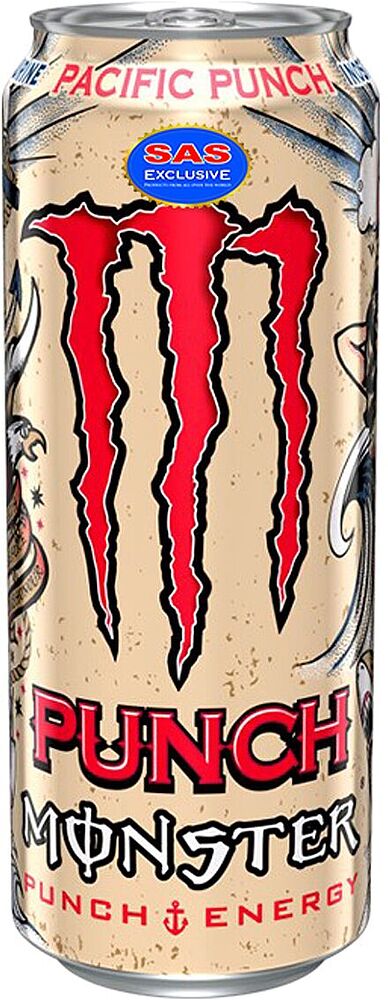 Էներգետիկ գազավորված ըմպելիք «Monster Pacific Punch» 0.5լ