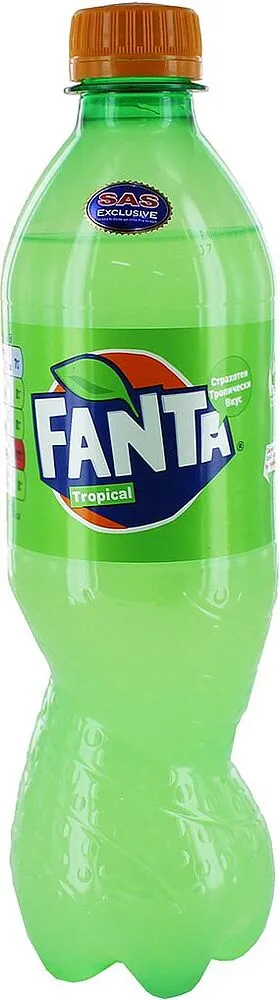 Освежающий газированный напиток "Fanta" 500мл Тропические фрукты