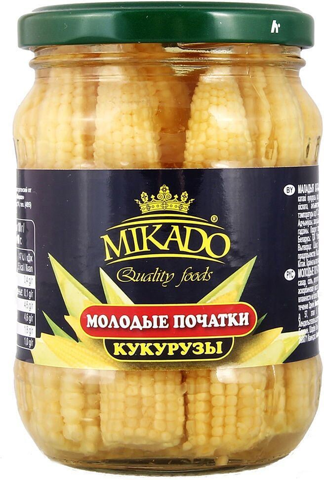 Ears of corn pickled  "Mikado" 370g 