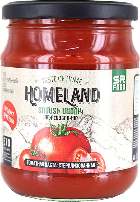 Tomato paste "Homeland" 570g