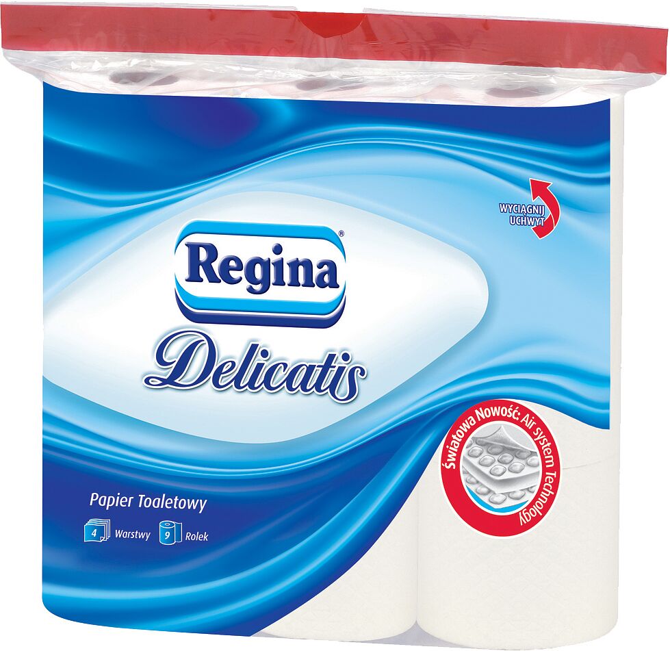Туалетная бумага "Regina Delicatis" 9 шт
