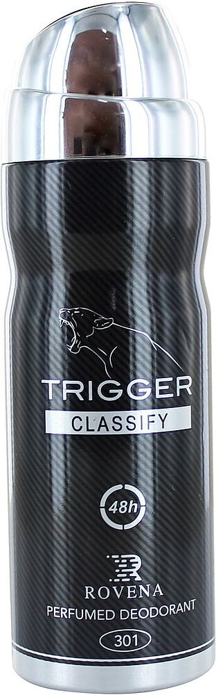 Դեզոդորանտ պարֆումացված «Rovena Trigger Classify» 200մլ
