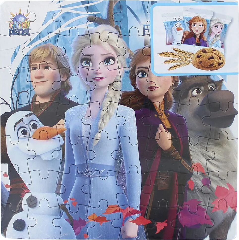 Печенье + головоломка "Frozen" 50г