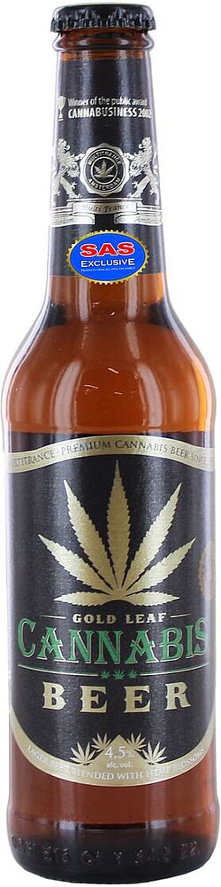 Գարեջուր «Cannabis Gold Leaf» 0.33լ