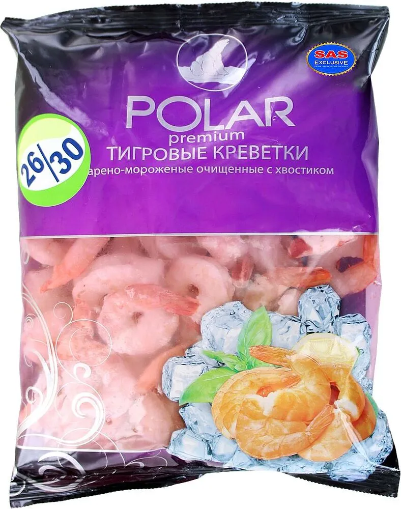 Креветки тигровые "Polar" 0․5кг
