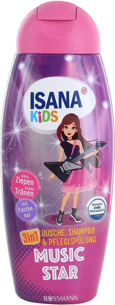 Kids shampoo-shower gel "Rossmann Isana Kids 3 in 1" 300ml
