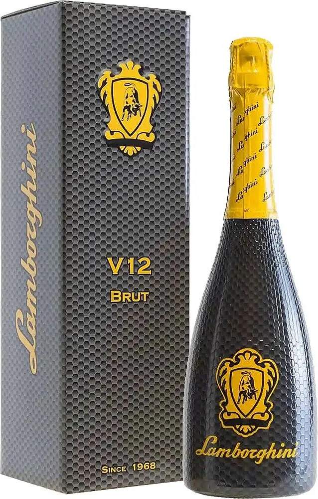 Игристое вино "Lamborghini Brut Pinot Chardonnay" 0.75л