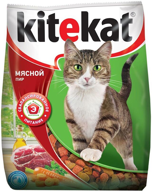 Корм для кошек "Kitekat" 1.9кг Мясной 