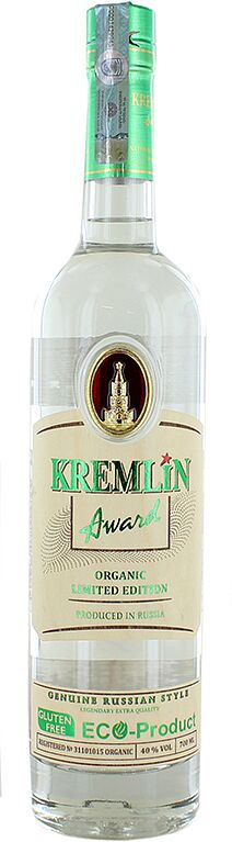 Vodka "Kremlin Award Organic" 0.7l