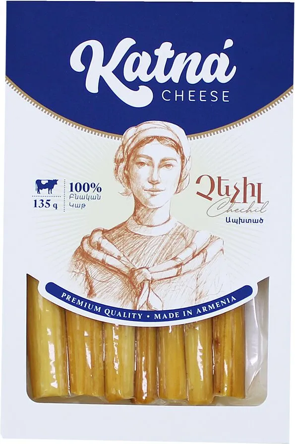 Smoked chechil cheese "Katna" 135g