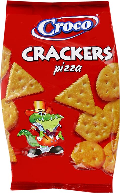 Crackers with pizza flavor "Croco" 110g 