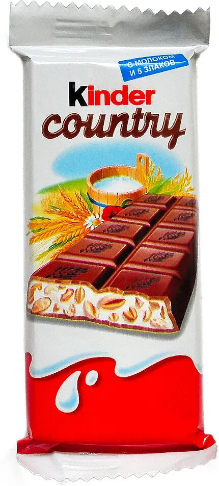 Молочный шоколад "Kinder Country" 23.5г 