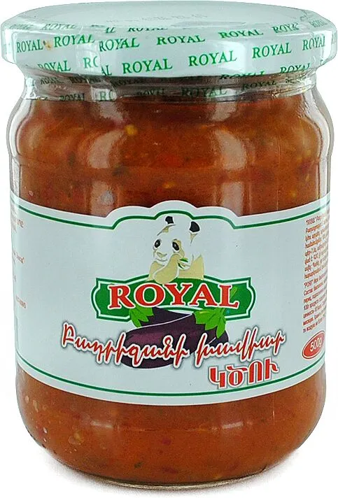 Hot eggplant caviar "Royal" 500g 