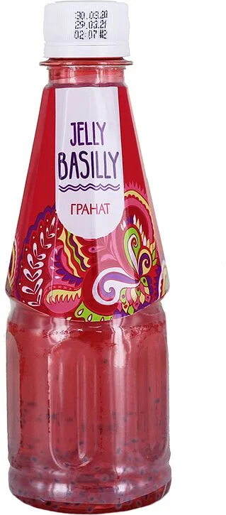 Напиток "Jelly Basilly" 0.32мл Гранат и и семена базилика
