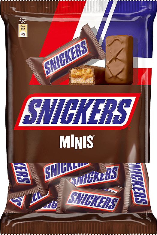 Chocolate bar "Snickers Minis" 180g
