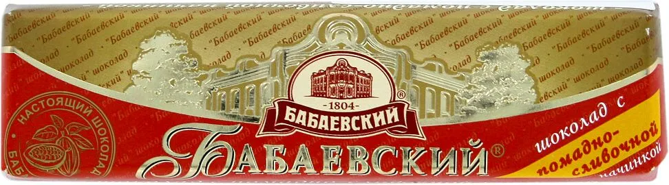 Chocolate bar with cream filling "Бабаевский"  50g