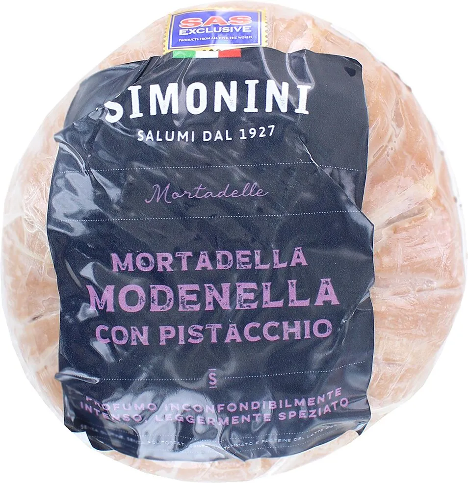 Колбаса вареная "Simonini Mortadella"