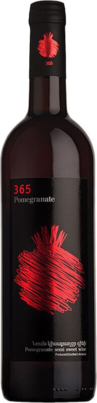 Вино красное "365 Гранатовoe Классический"  0.75л 