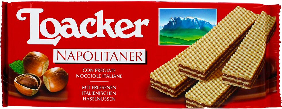 Wafer with nut filling "Loacker Napolitaner" 175g  