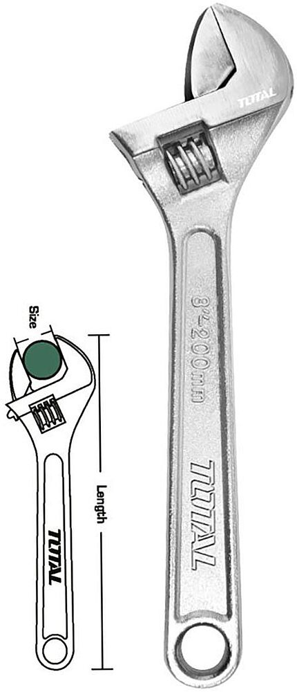 Adjustable wrench "Total"

