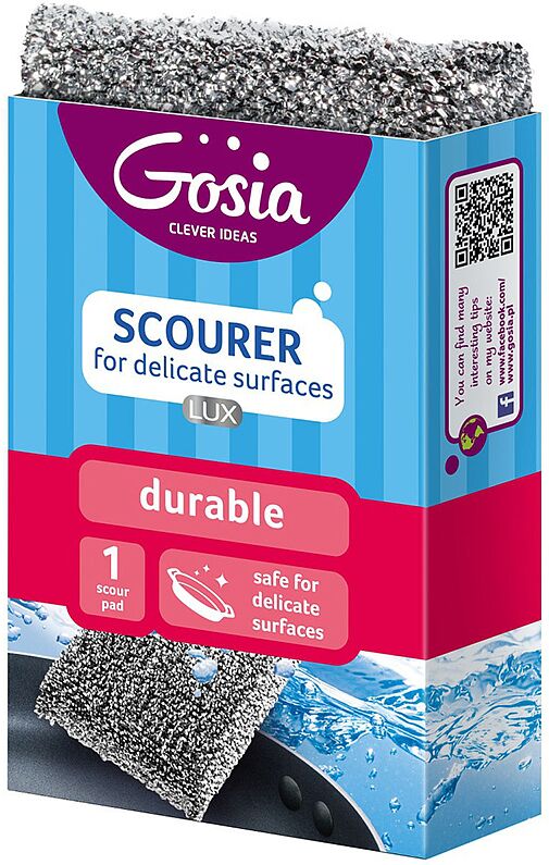 Scourer for dishwashing "Gosia Clean Lux" 1pcs
