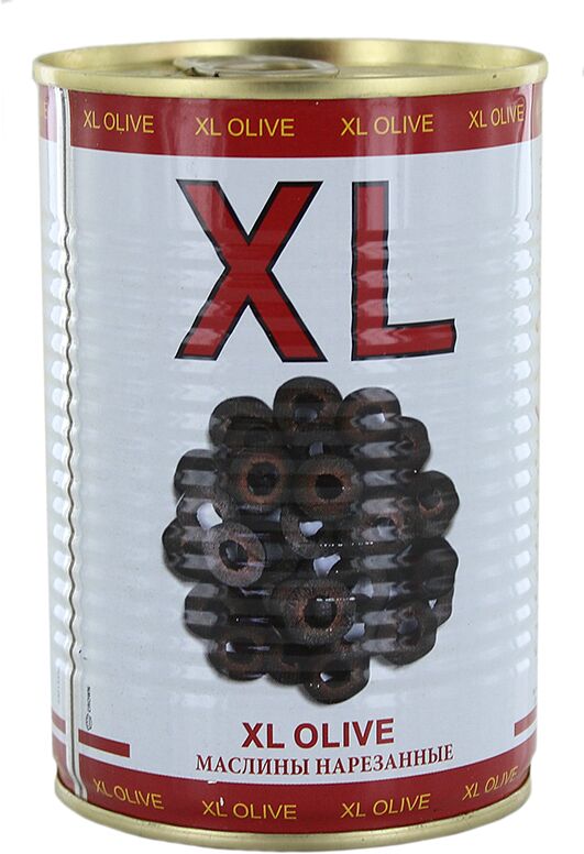 Оливки черные нарезанные "XL" 400г