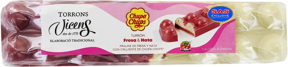 Туррон со сливками и клубникой ''Chupa Chups'' 300г