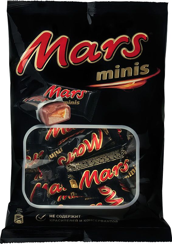 Шоколадный батончик "Mars Минис" 182г