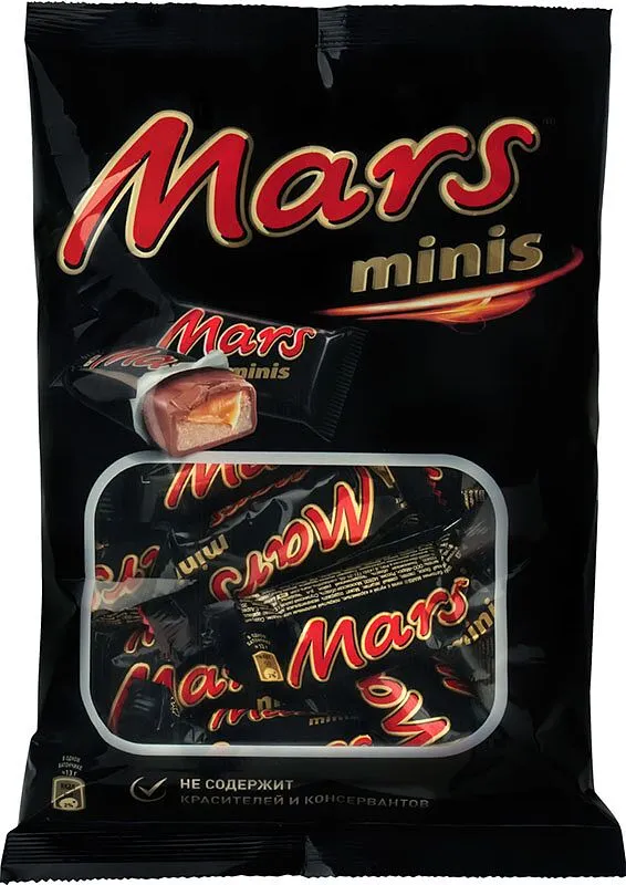 Шоколадный батончик "Mars Минис" 182г