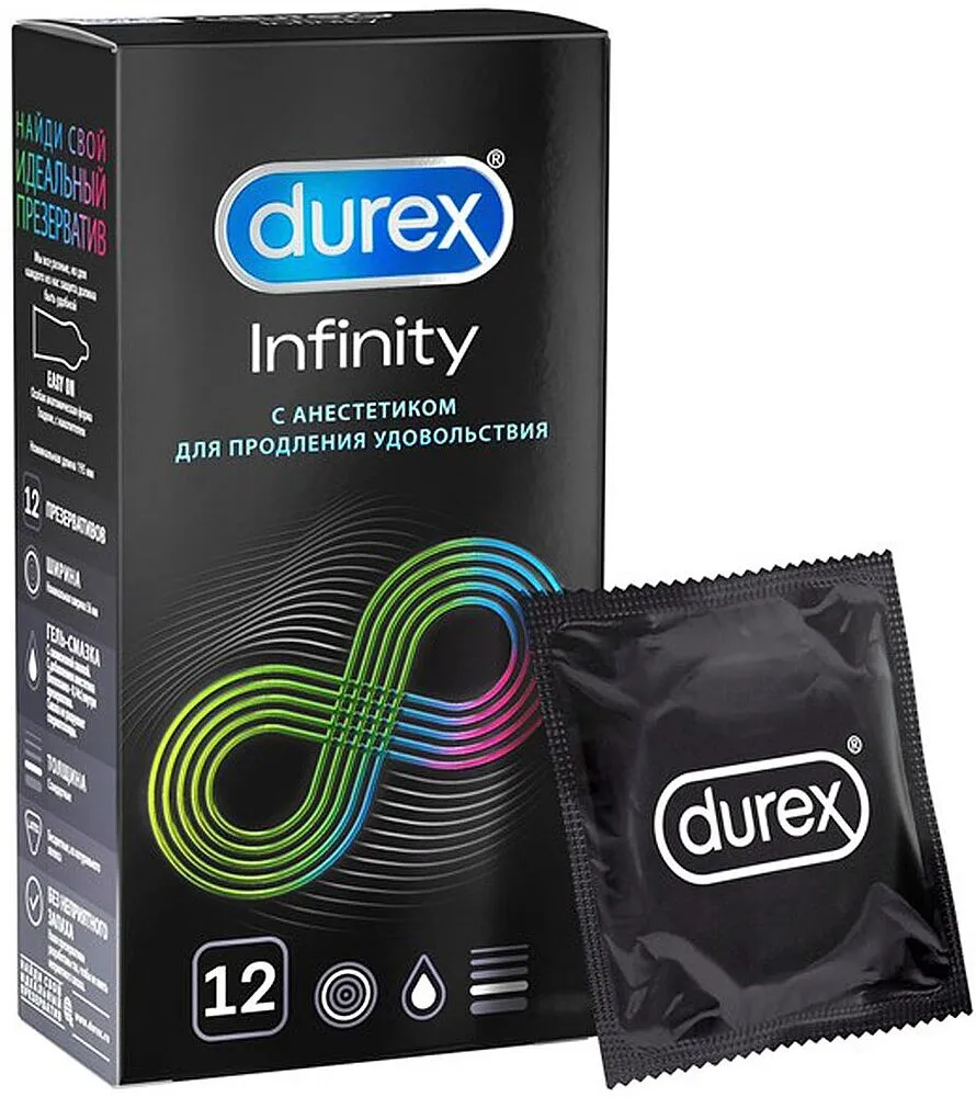 Презервативы "Durex Infinity" 12шт