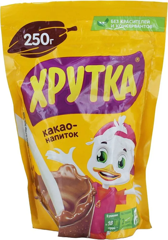 Растворимый какао-напиток "Nestle Хрутка" 250г