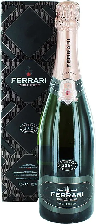 Игристое вино "Ferrari Perlé Rosé Trentodoc" 0.75л