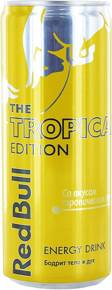 Energetic carbonated drink "Red Bull The Tropical Edition" 0.25l 